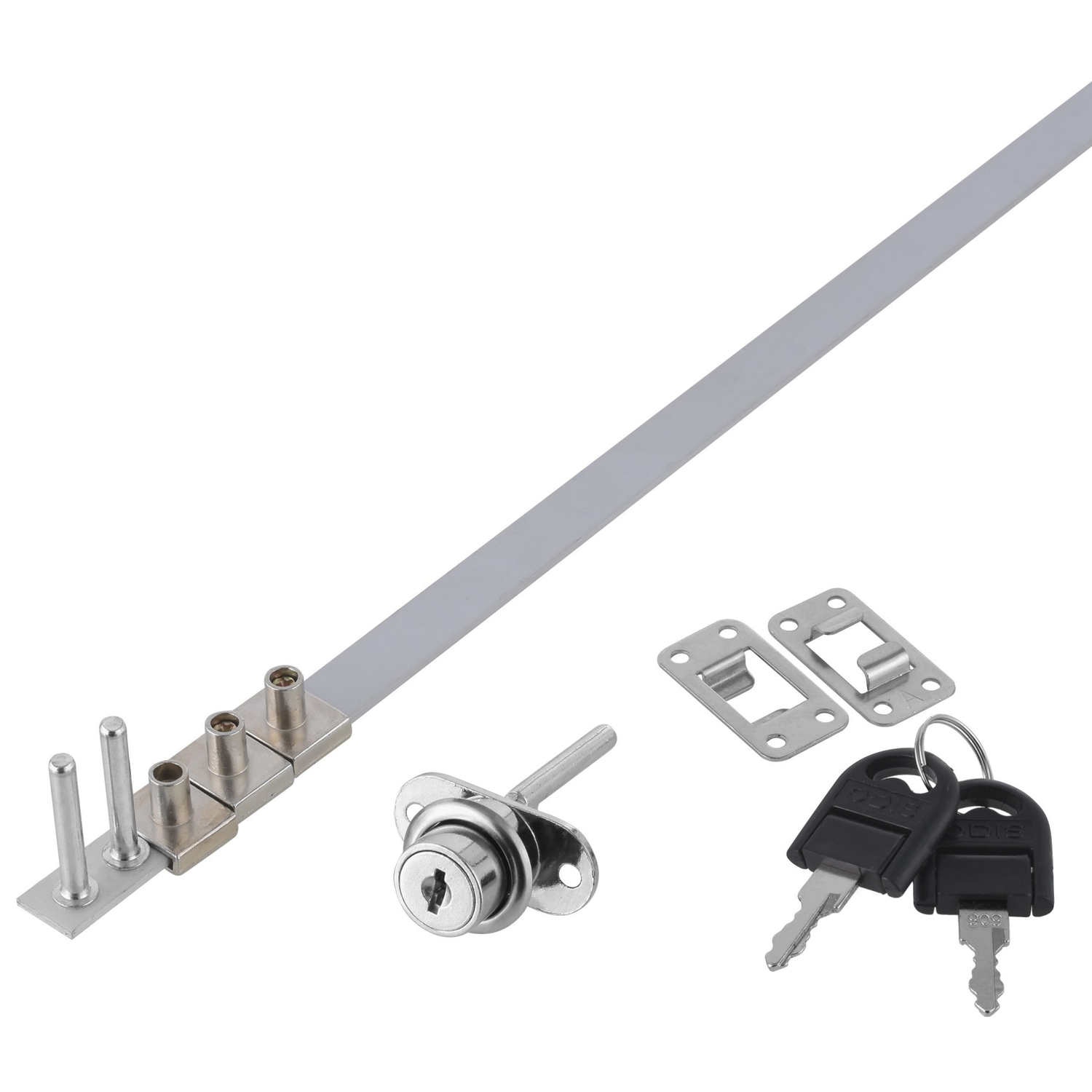 CERRADURA ODIS MUEBLES CAJONES 2351-1920 PLATA - 1