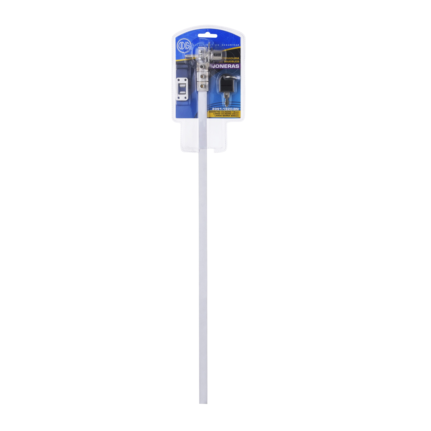CERRADURA ODIS MUEBLES CAJONES 2351-1920 PLATA - 5