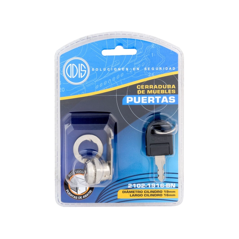 CERRADURA PARA MUEBLES ODIS PUERTA 2102-1916 - 6