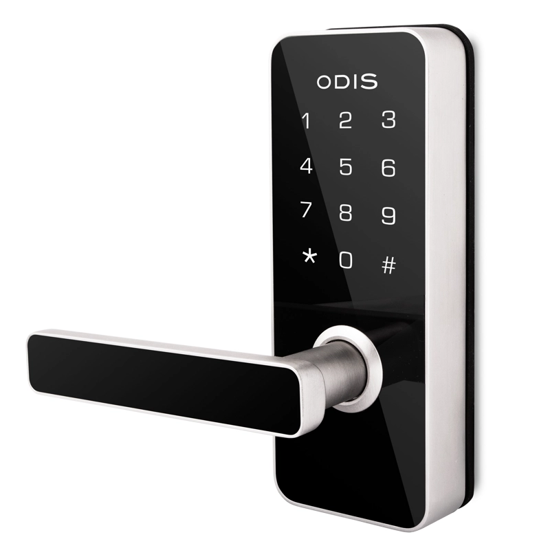 CERRADURA ODIS DIGITAL 7700 CON PICAPORTE MANILLA REVERSIBLE - PLATA - 2
