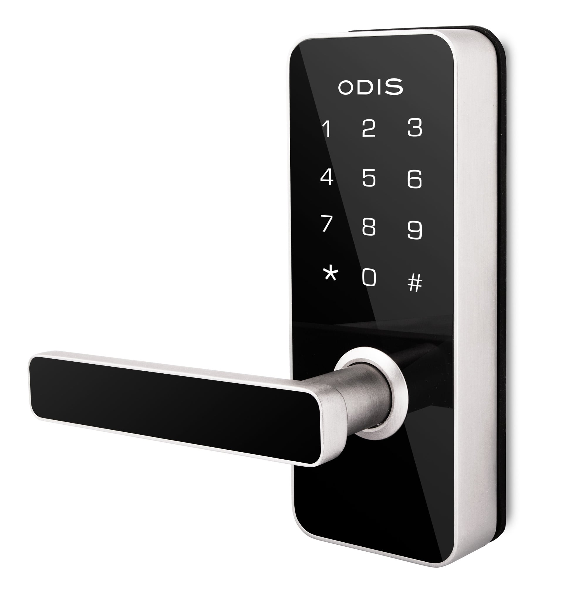 CERRADURA ODIS DIGITAL 7700 CON PICAPORTE MANILLA REVERSIBLE - PLATA - 2