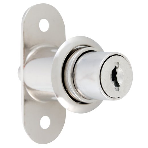 CERRADURA ODIS MUEBLES CORREDERA 2460-1924 PLATA - 3