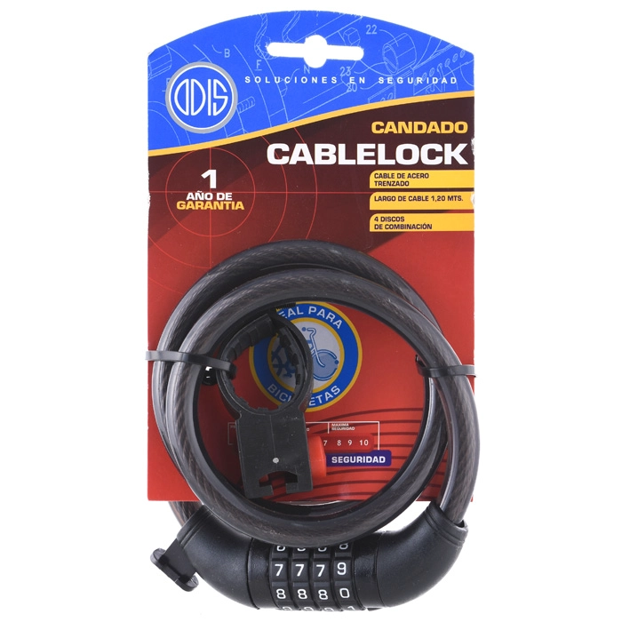CANDADO BICICLETA ODIS BIKE CABLELOCK 120CM - 5