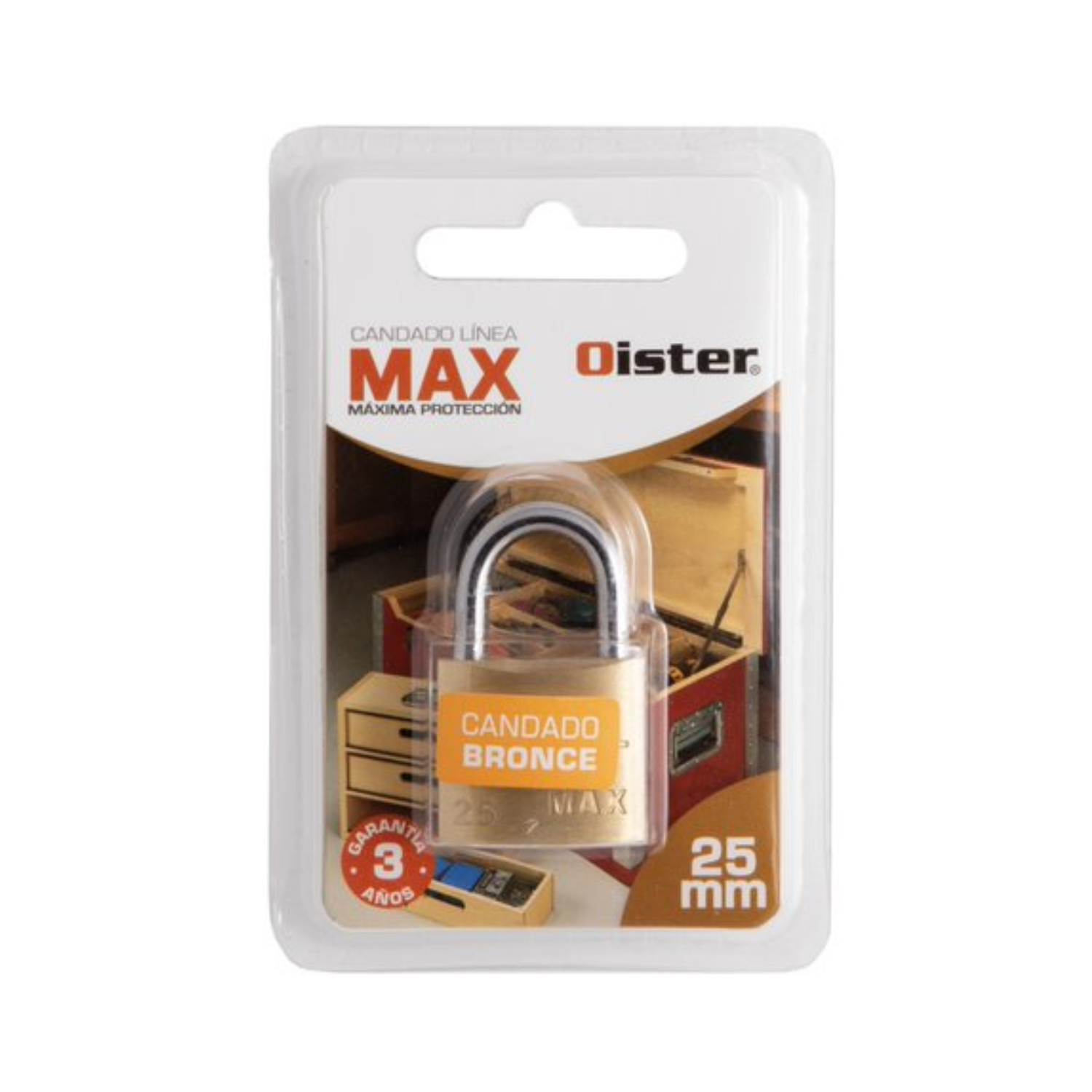 CANDADO OISTER MAX 25MM - 6