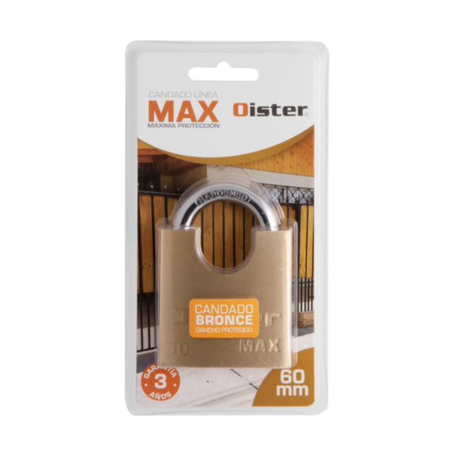CANDADO OISTER MAX CON HOMBROS 60MM - 4