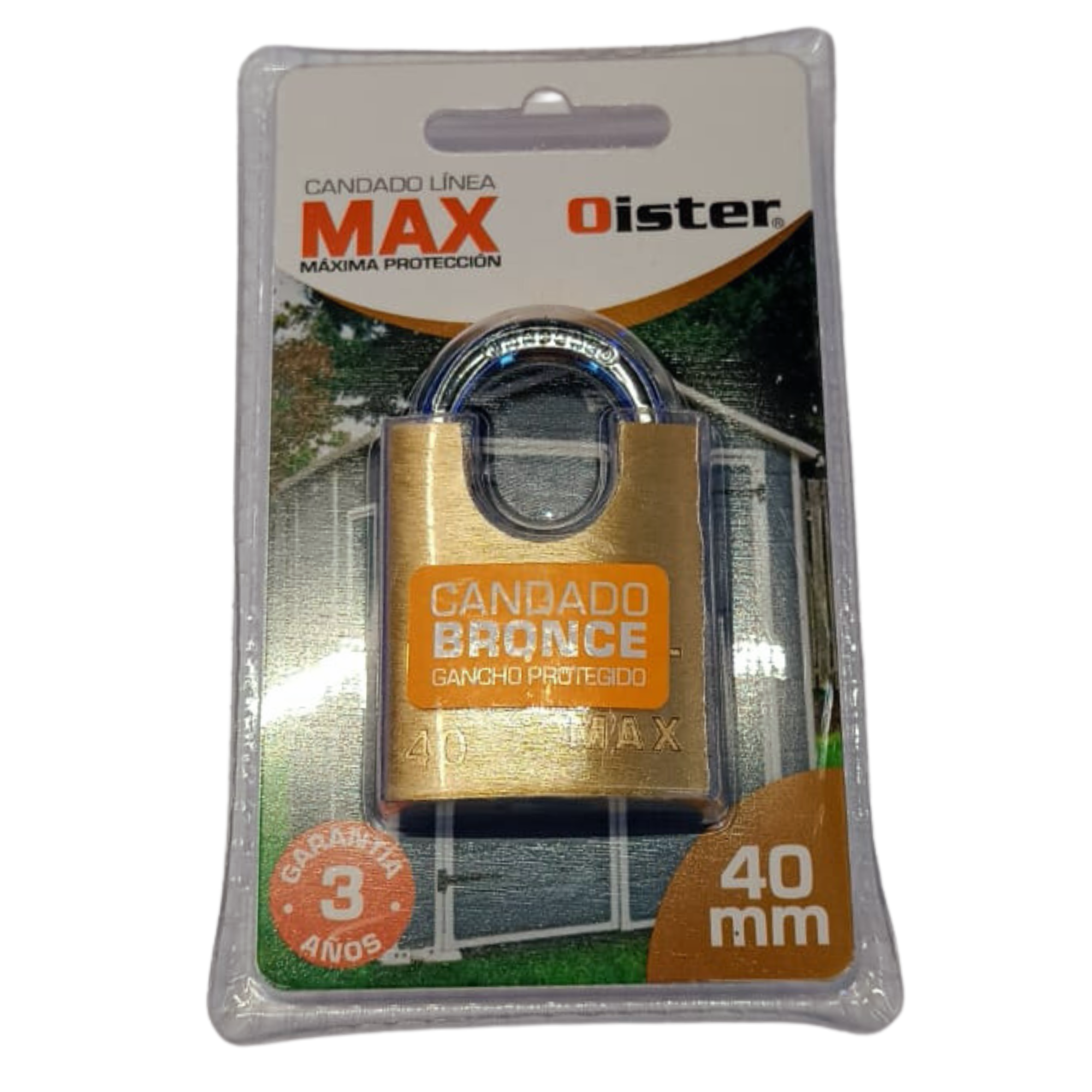 CANDADO OISTER MAX CON HOMBROS 40MM - 3