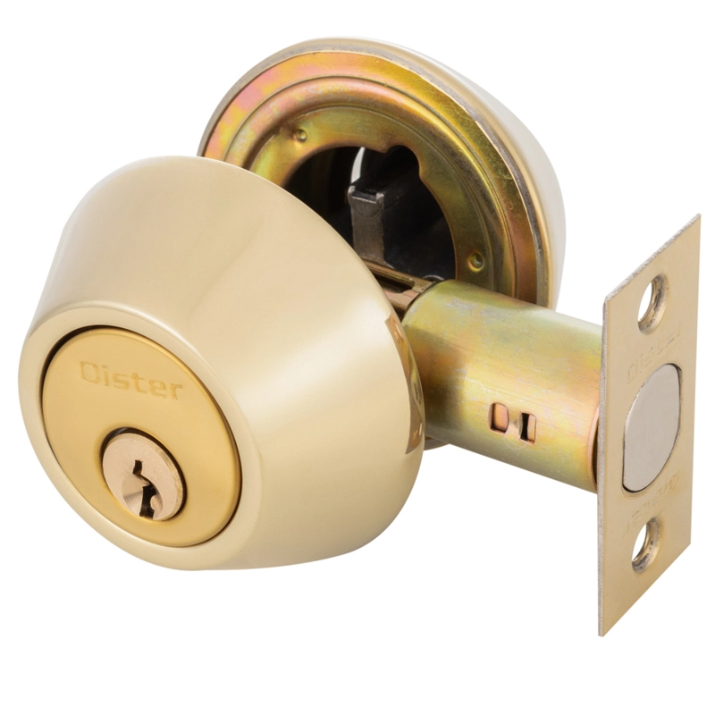 KIT OISTER CERRADURA CILÍNDRICA ACCESO + CERROJO TUBULAR LLAVE-LLAVE IGUALADO BRONCE - 8