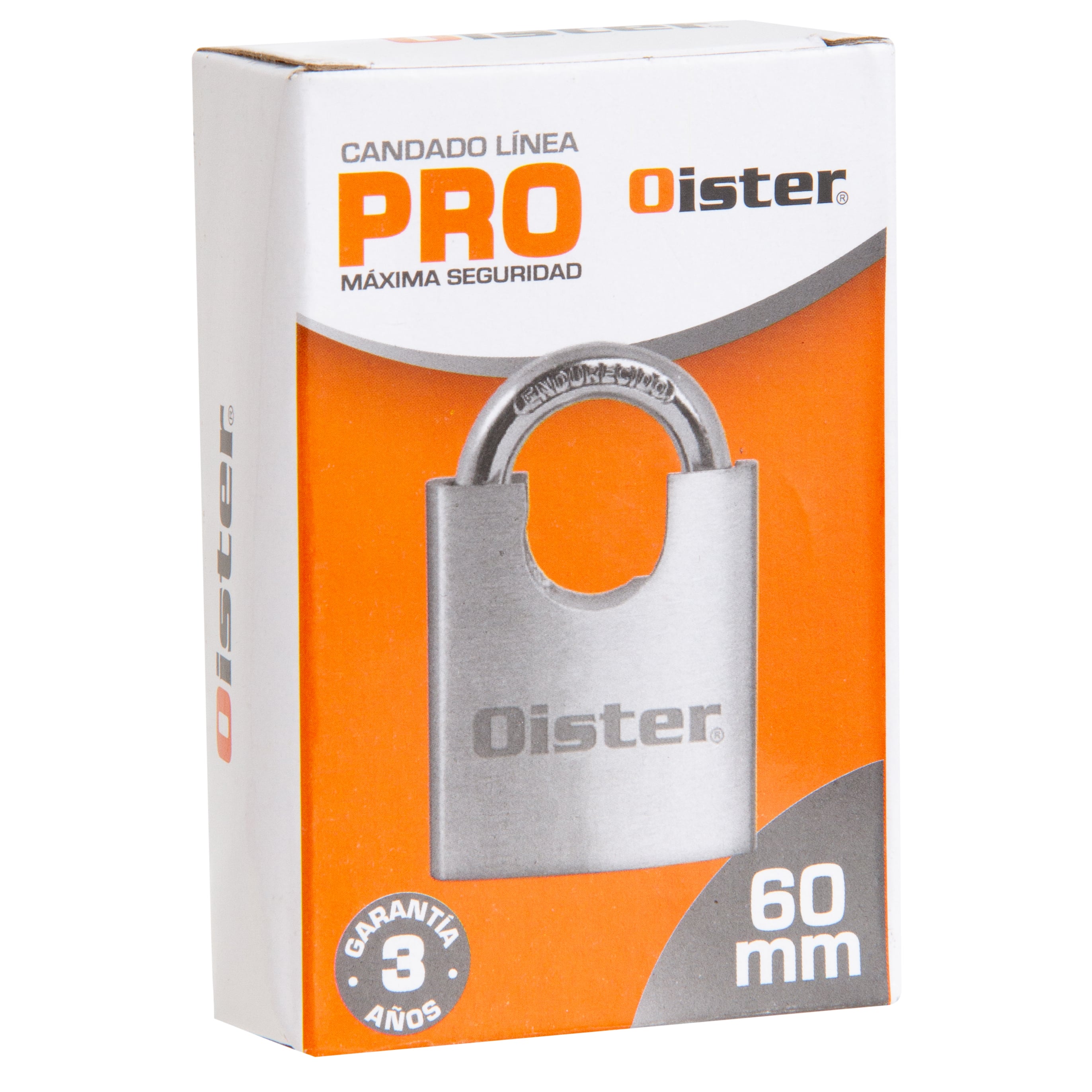 CANDADO OISTER PRO CON HOMBROS 60MM - 8