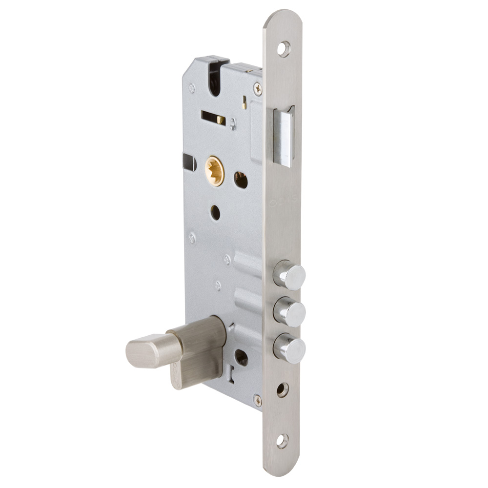 CERRADURA EMBUTIR ODIS 301 ACCESO LLAVE-SEGURO - PLATA - 1