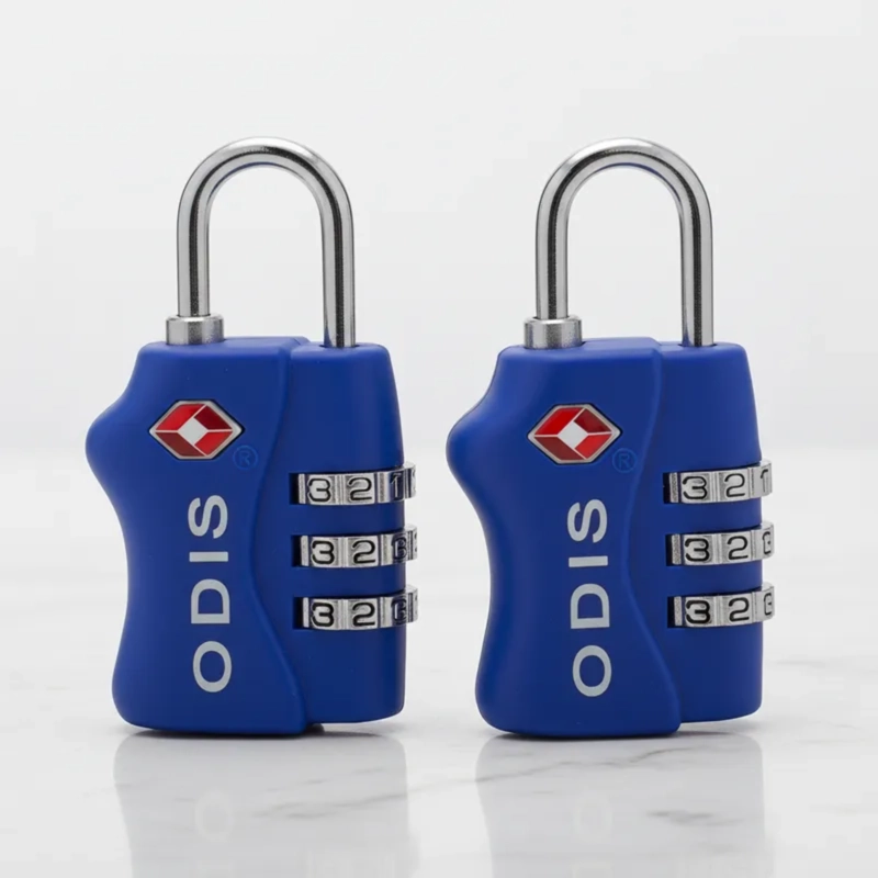 PACK VIAJERO: 2 CANDADOS ODIS TSA MALETA VIAJE - AZUL - 2