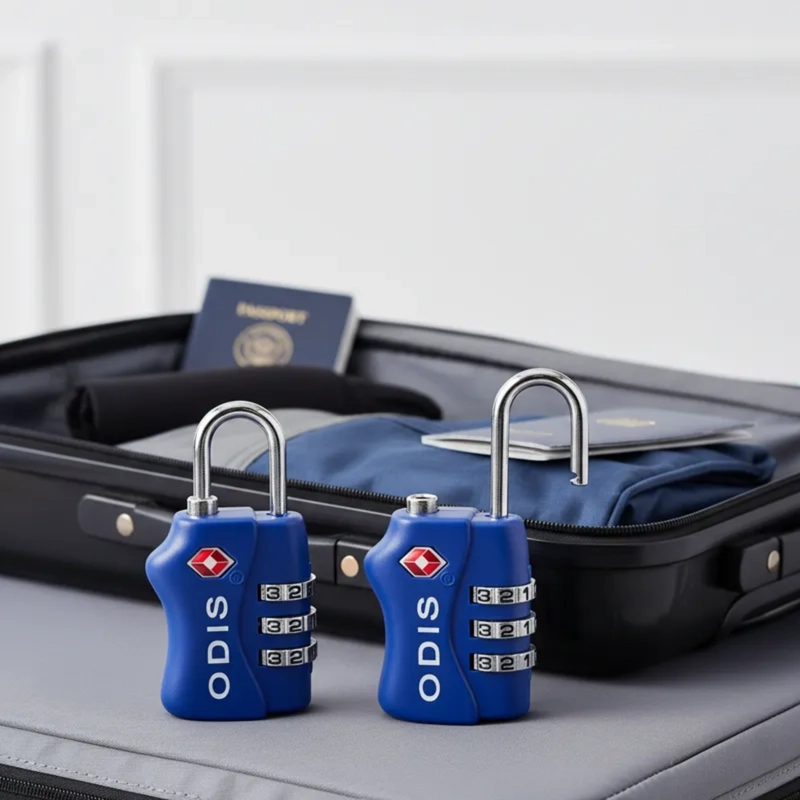 PACK VIAJERO: 2 CANDADOS ODIS TSA MALETA VIAJE - AZUL - 3