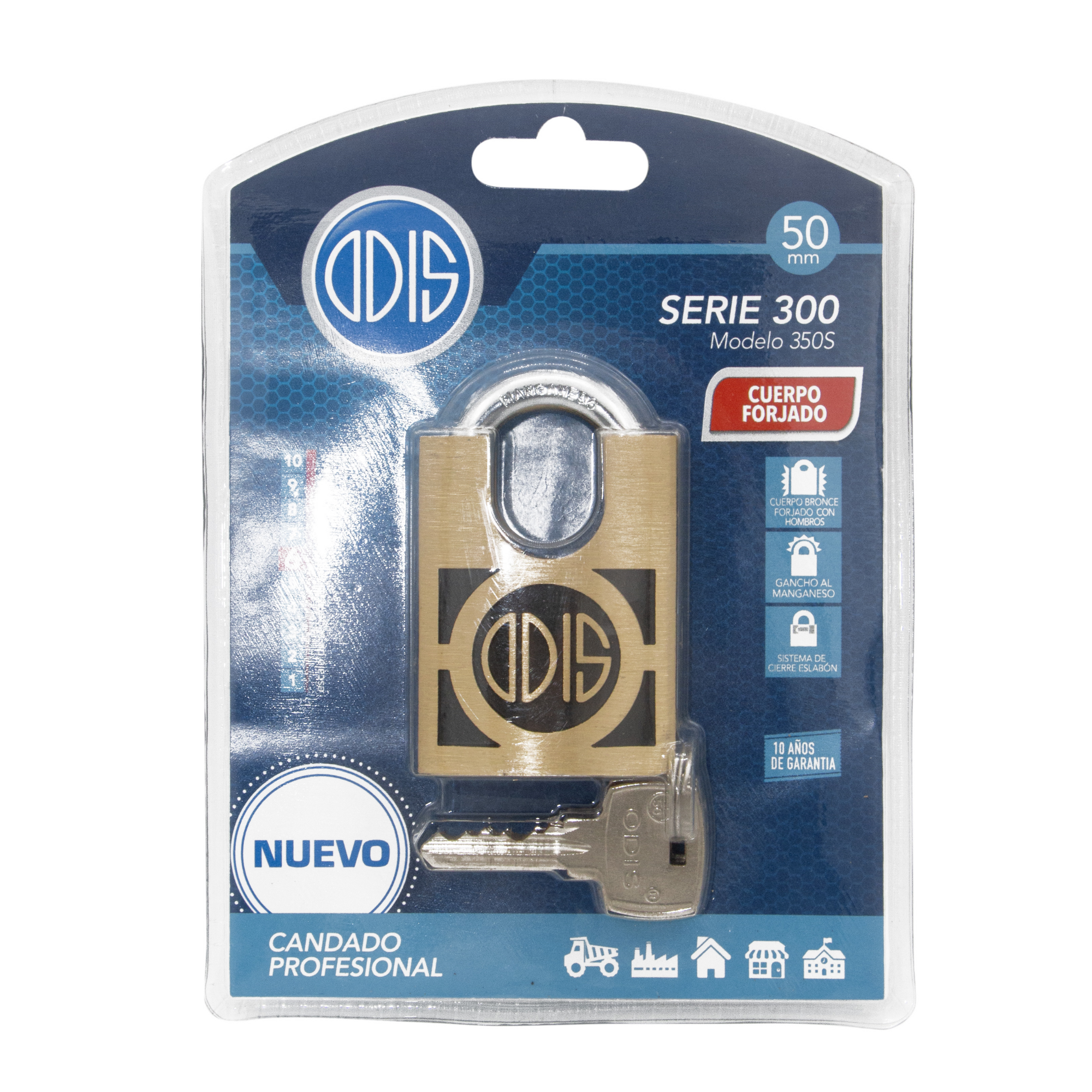 CANDADO ODIS 350S CON HOMBROS 50MM - 5