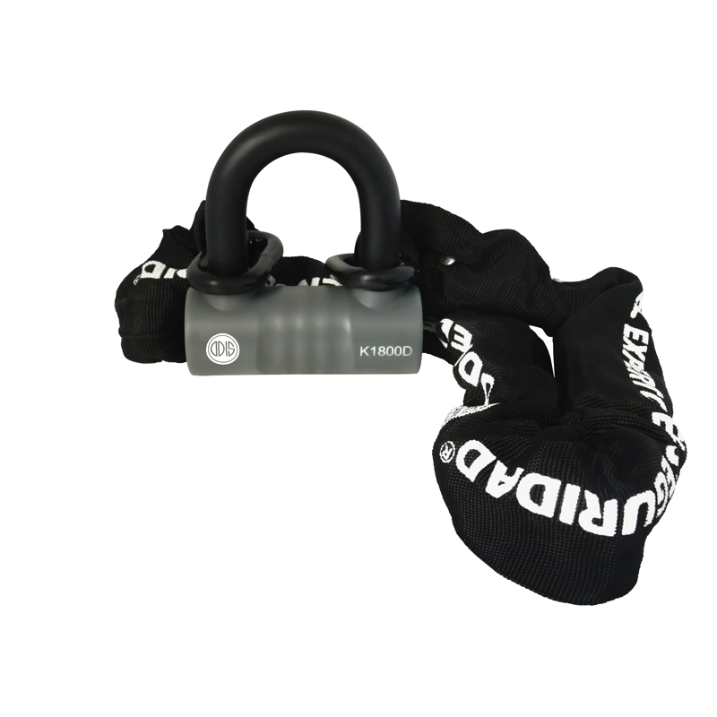 CANDADO ODIS BICICLETA U LOCK K1800D CON CADENA 10 MM X 1.1 M LLAVE DISCO - 3