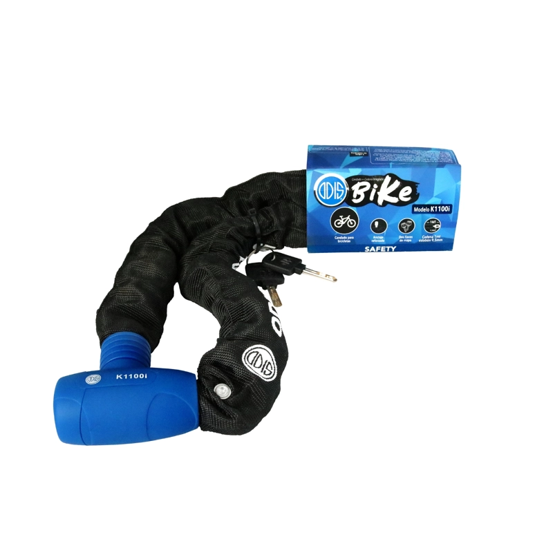 CANDADO ODIS BICICLETA CADENA INTEGRADA 9.5 MMX1M LLAVE MAPA - 4