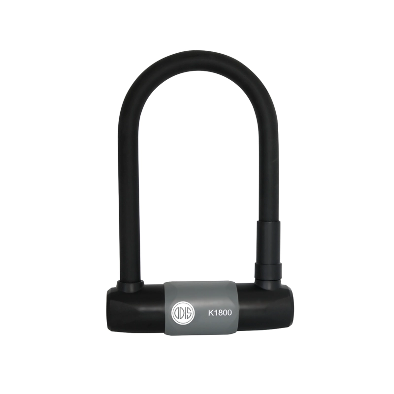 CANDADO ODIS PARA BICICLETA U LOCK K1800 18X186 MM GRAFITO LLAVE DISCO - 1
