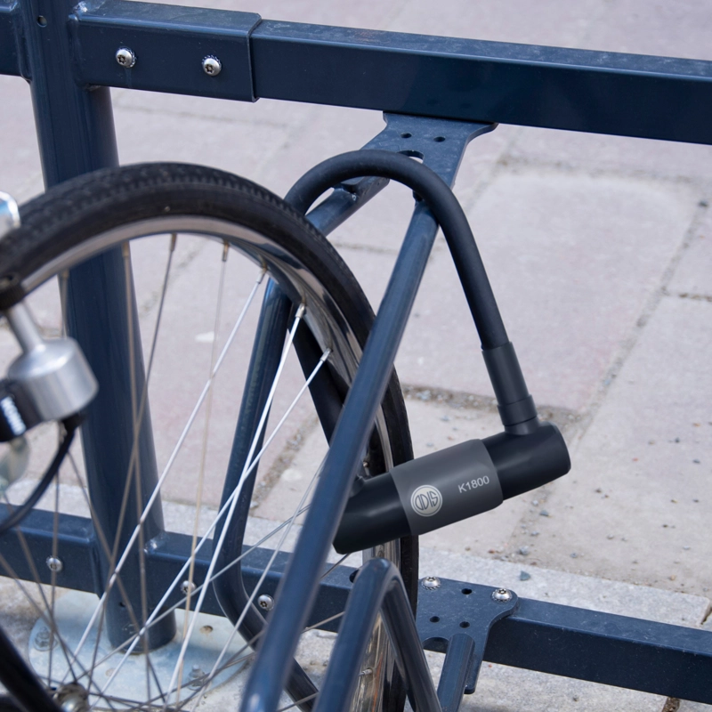 CANDADO ODIS PARA BICICLETA U LOCK K1800 18X186 MM GRAFITO LLAVE DISCO - 3