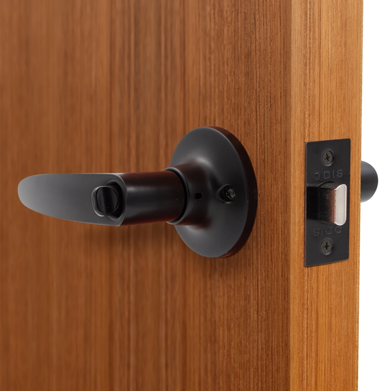 CERRADURA TUBULAR CON MANILLA ODIS 203 BAÑO - NEGRO - 2