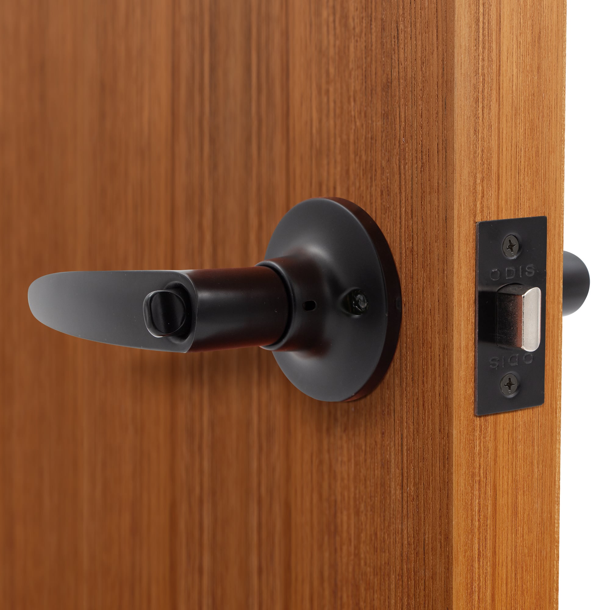 CERRADURA TUBULAR CON MANILLA ODIS 203 BAÑO - NEGRO - 8