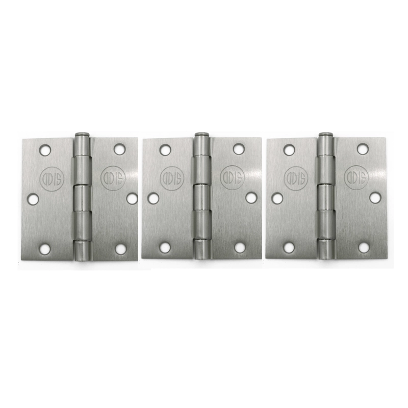 PACK X3 ODIS BISAGRA ACERO 3.5” X 3.5”X 2.0 MM PLATA - 2