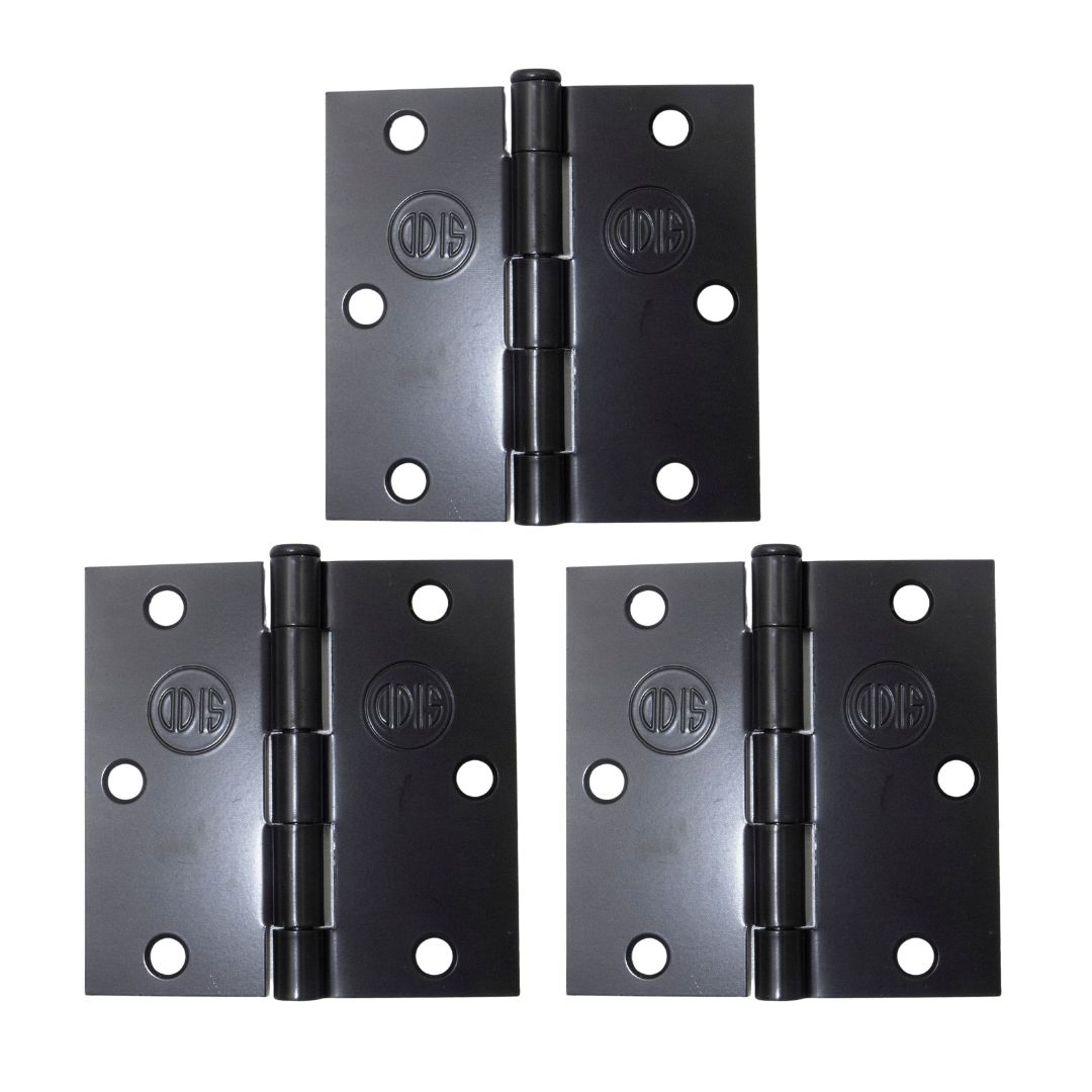 PACK X3 ODIS BISAGRA ACERO 3.5” X 3.5”X 2.0 MM C RECTO NEGRO - 7