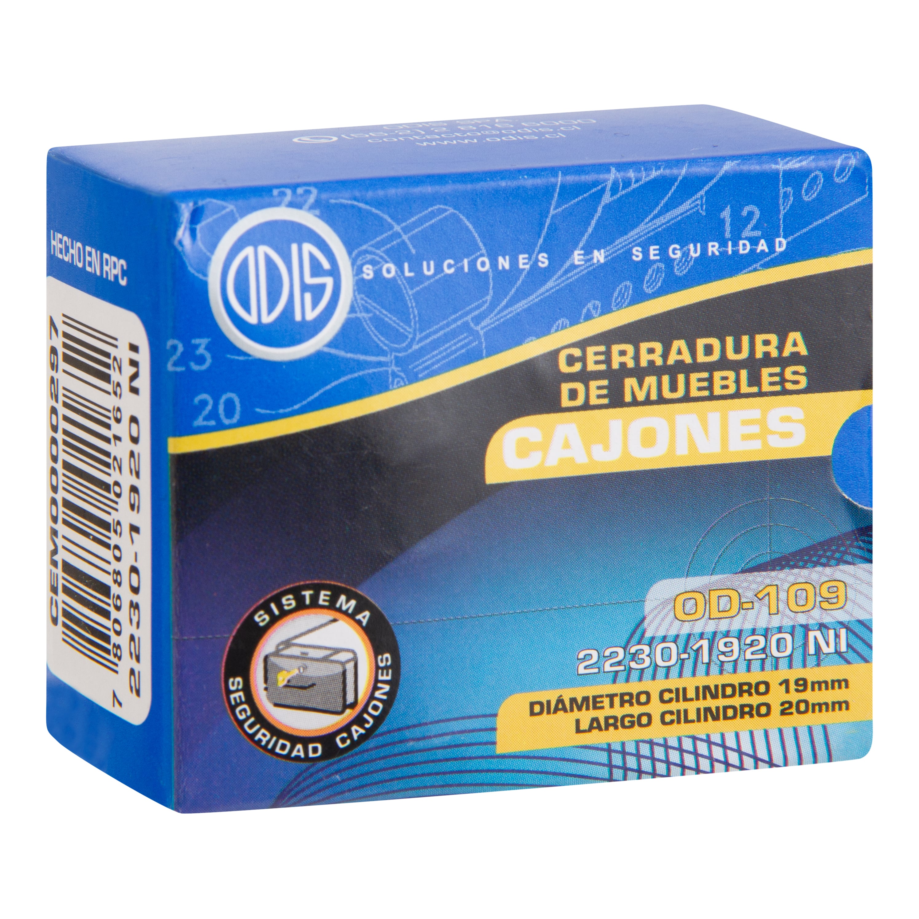 CERRADURA MUEBLES ODIS CAJON 2230-1920 - 5