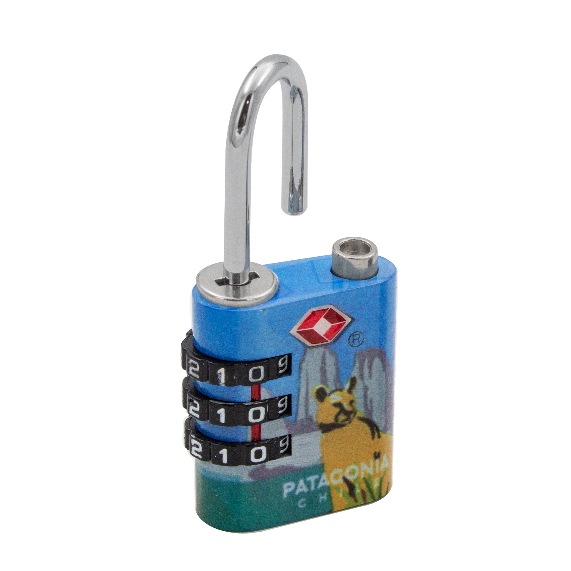 CANDADO ODIS TSA VIAJE MALETA 30MM CON CLAVE LINEA EXPLORA - PATAGONIA - 4