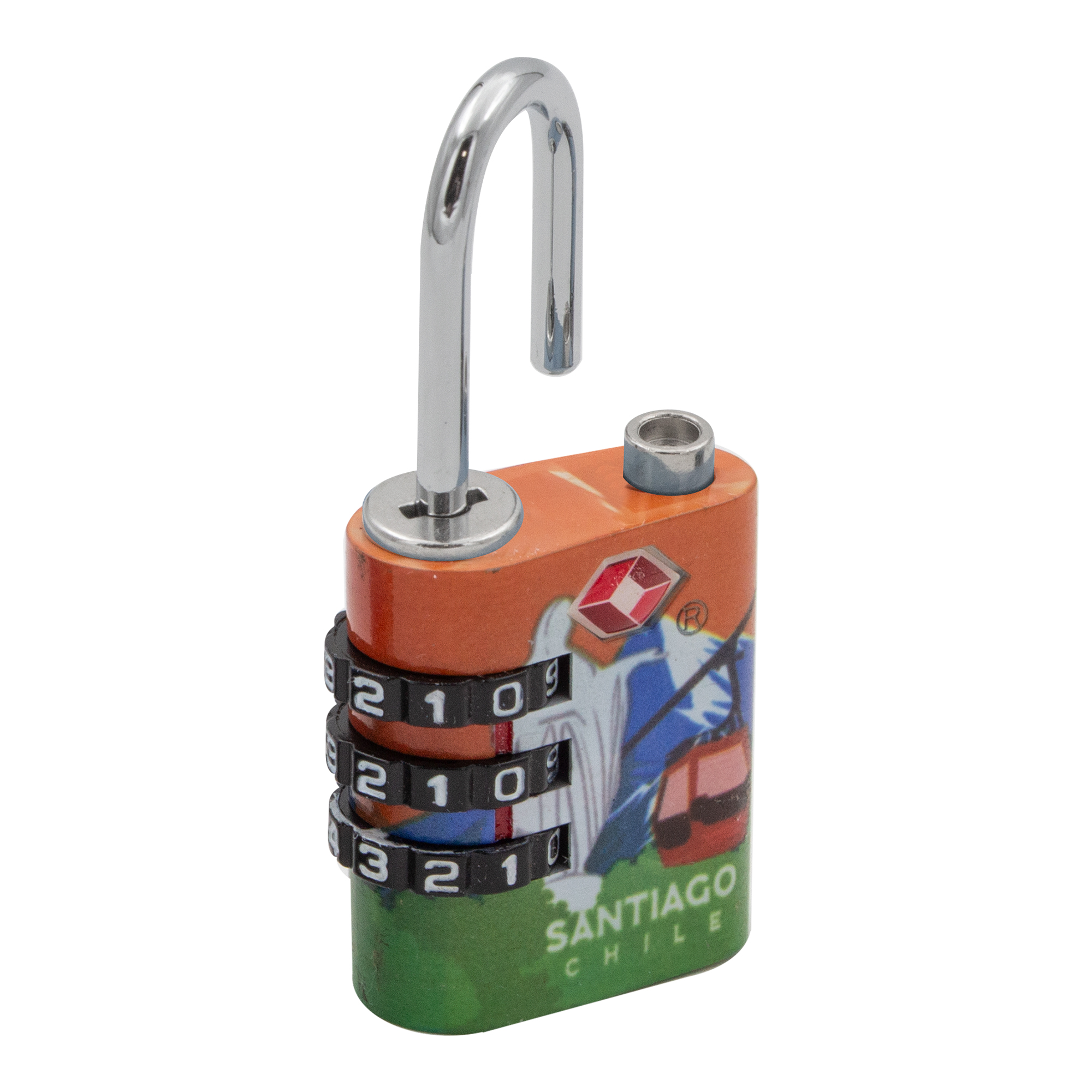 CANDADO ODIS TSA VIAJE MALETA 30MM CON CLAVE - SANTIAGO - 4