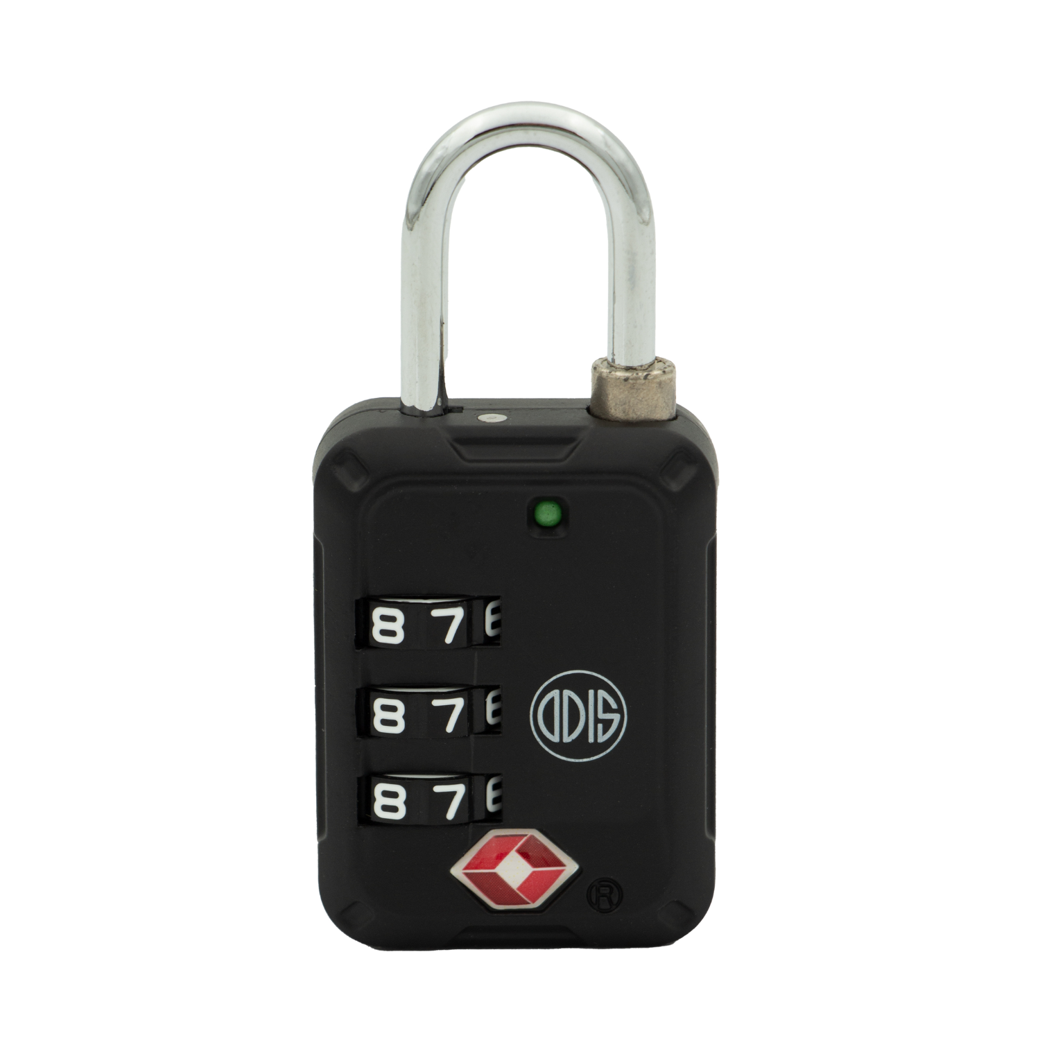 CANDADO ODIS TSA MALETA VIAJE 30MM CON CLAVE - NEGRO - 1