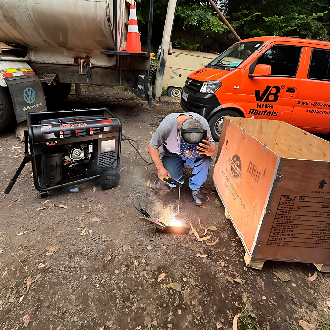 GENERADOR ELÉCTRICO SOLDADOR 15 HP TOMAHAWK 210 AMP - 6