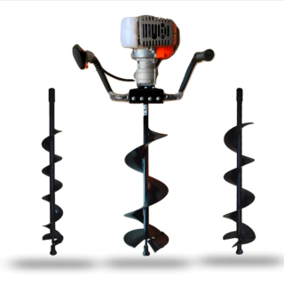 AHOYADORA BARRENO VAN BEEK 3VB300A-P123 MOTOR 52.7 CC + 3 BROCAS 10 15 Y 20 CM - 1