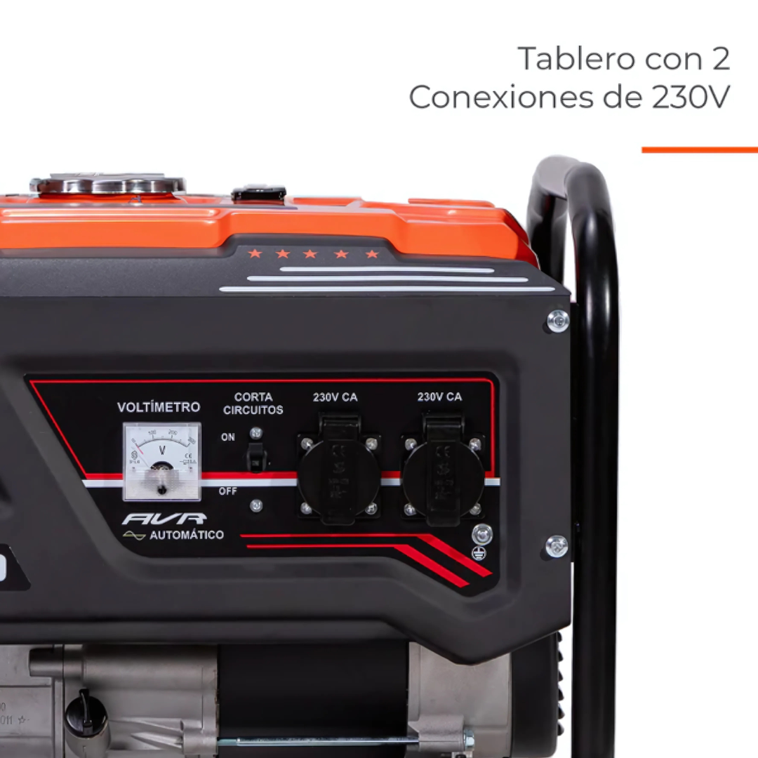 GENERADOR ELÉCTRICO 3200W 12.1 AMP. PARTIDA MANUAL VAN BEEK - 4
