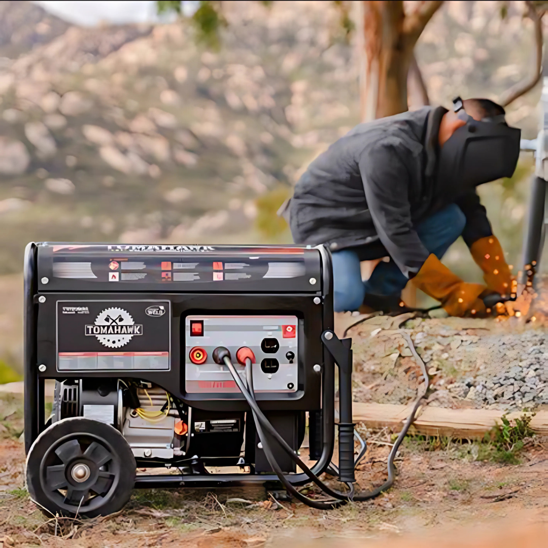GENERADOR ELÉCTRICO SOLDADOR 7 HP TOMAHAWK 120 AMP - 7