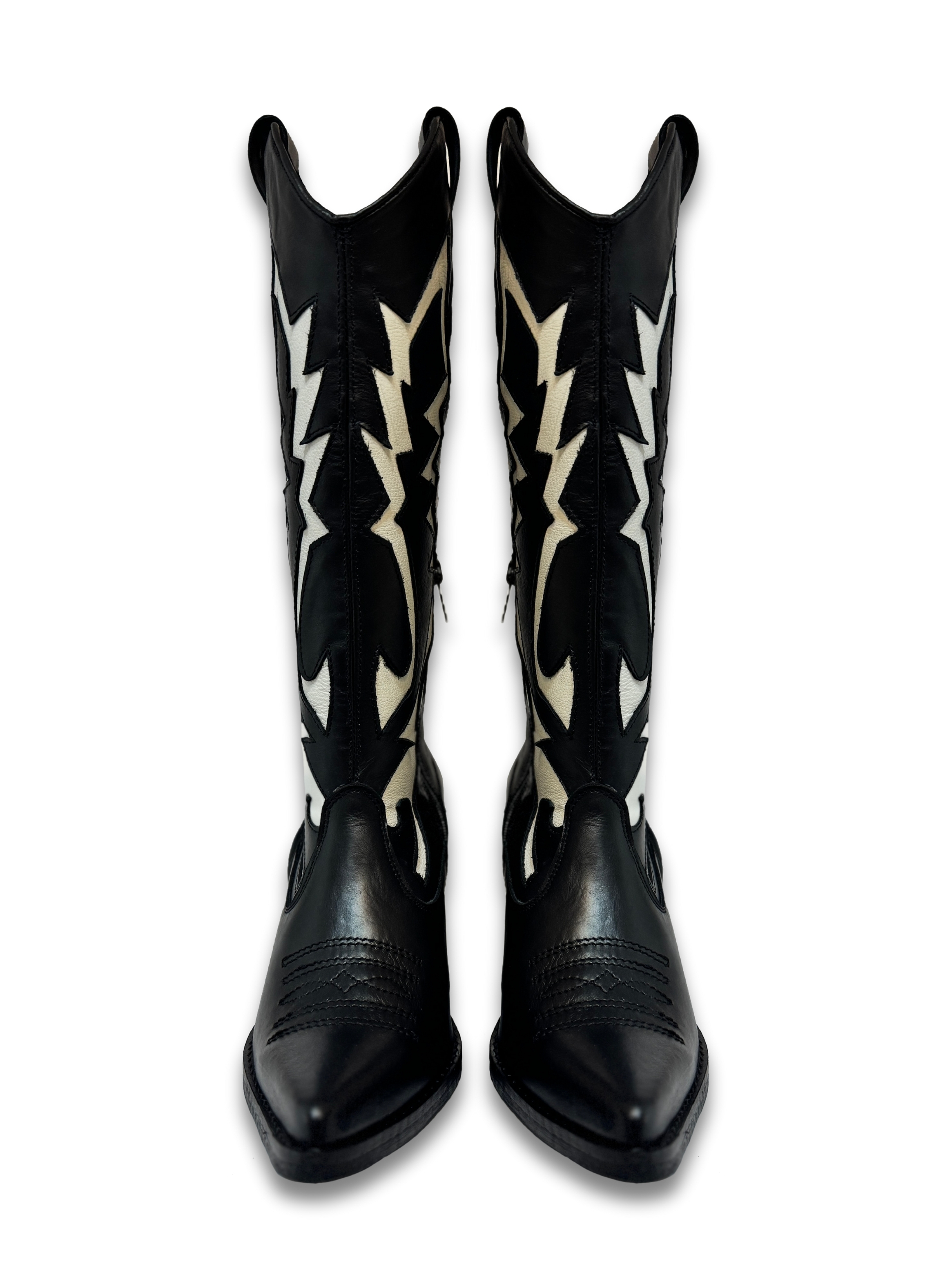 BOTA GINA NEGRO BLANCO EXOTICA - 2