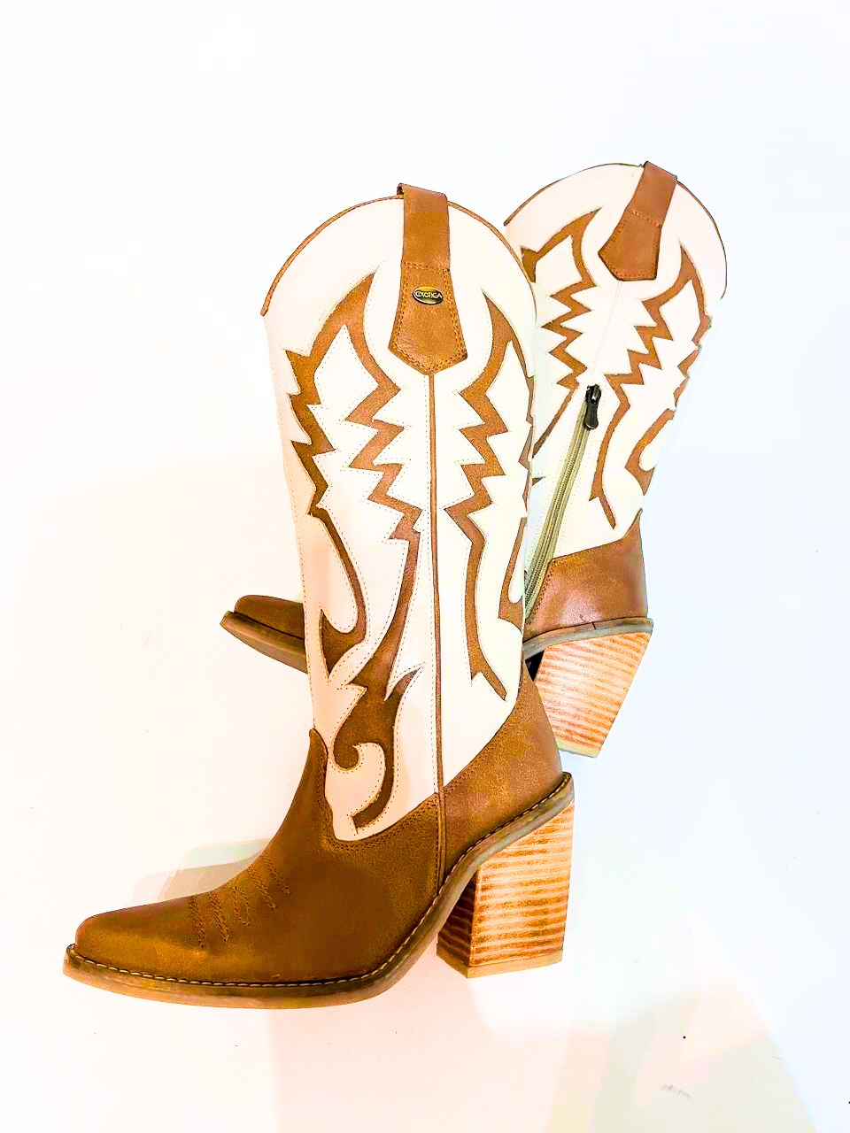 BOTA GINA CANELA HUESO EXOTICA - 3