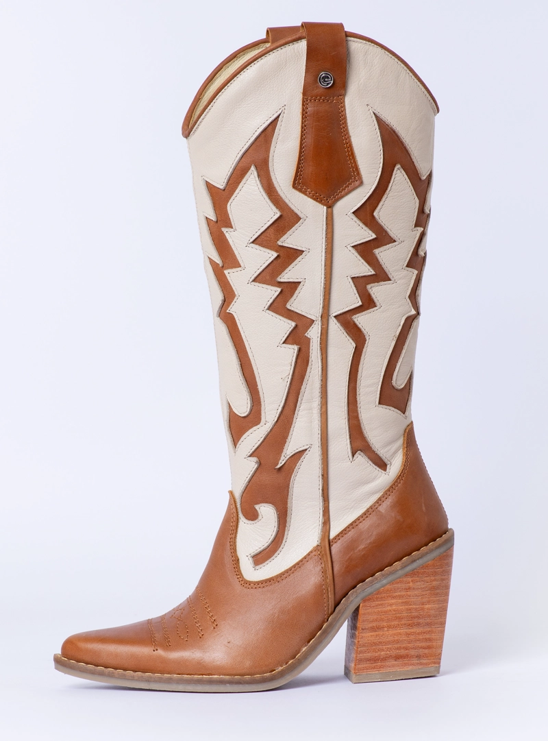 BOTA GINA CANELA HUESO EXOTICA - 5