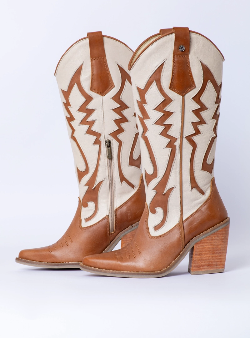 BOTA GINA CANELA HUESO EXOTICA - 6