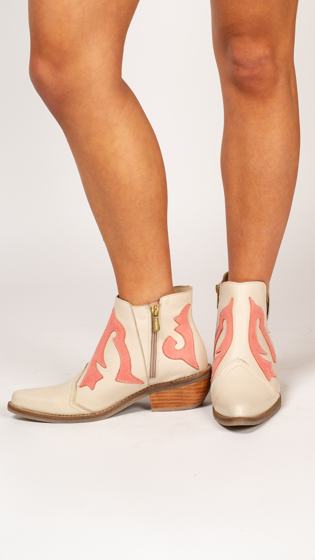 BOTIN BILLY MARFIL ROSA EXOTICA - 2