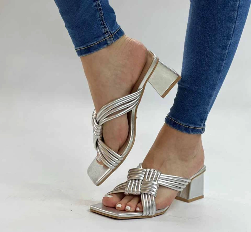SANDALIA SOL PLATA EXOTICA - 1