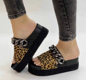 SANDALIA BRUNA LEOPARDO PRINT EXOTICA - 4