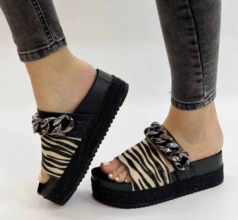 SANDALIA BRUNA CEBRA EXOTICA - 2