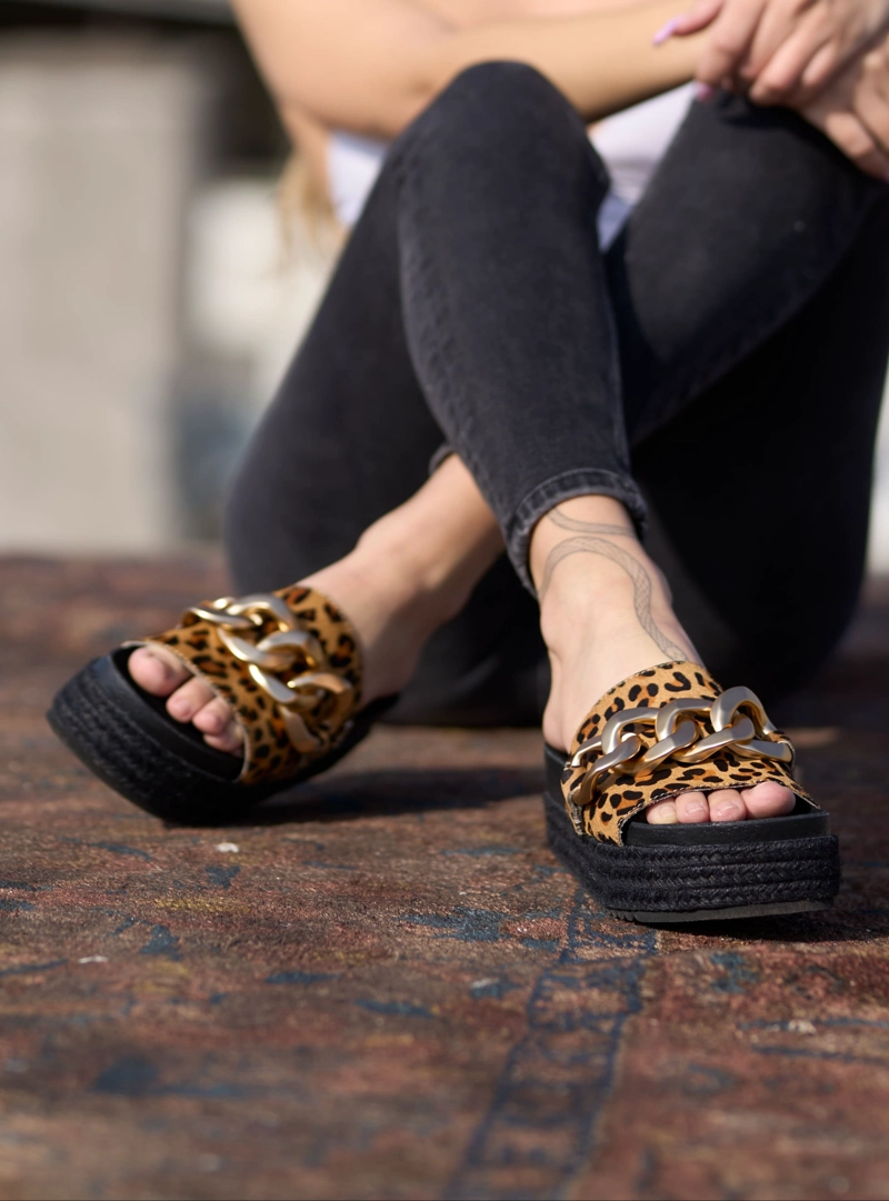 SANDALIA TOLY LEOPARDO PRINT EXOTICA - 1