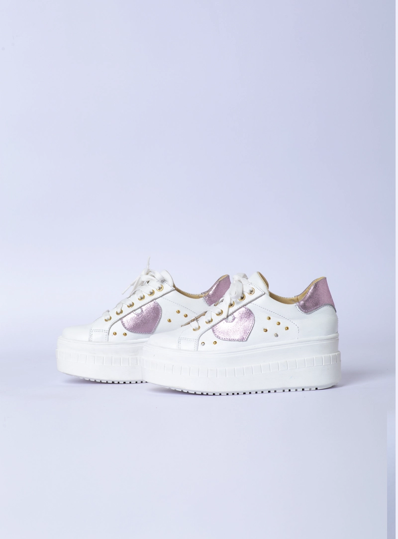 ZAPATILLA HARTY BLANCO ROSA EXOTICA - 6