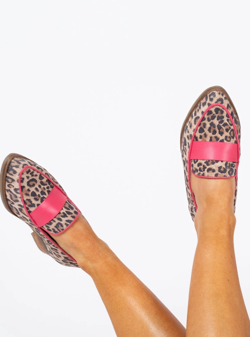 MOCASIN ADELA ANIMAL PRINT Y FUCSIA EXOTICA - 2