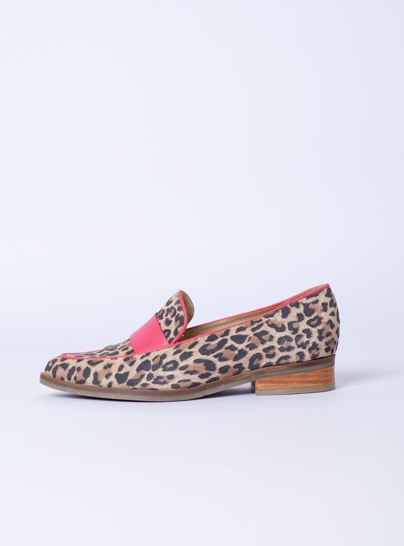 MOCASIN ADELA ANIMAL PRINT Y FUCSIA EXOTICA - 5