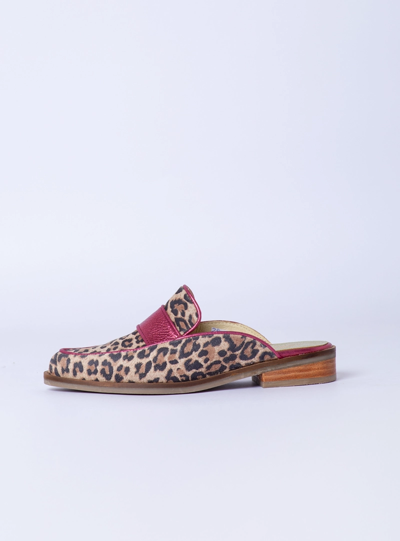 PUNTILLA FILIPA ANIMAL PRINT FUCSIA METALIZADO EXOTICA - 5