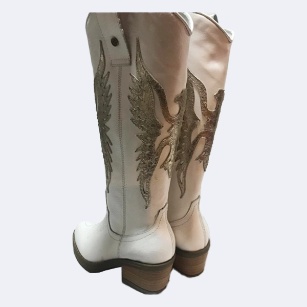 BOTA AGUILA BLANCO DORADO EXOTICA - 3
