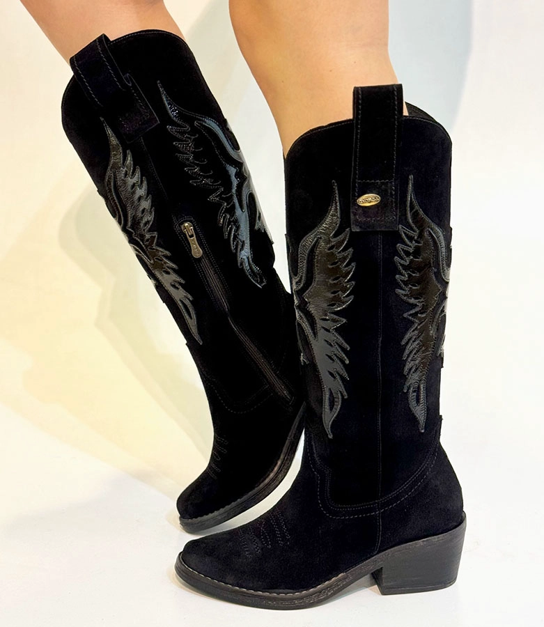 BOTA AGUILA RENO NEGRO RICH NEGRO EXOTICA - 1
