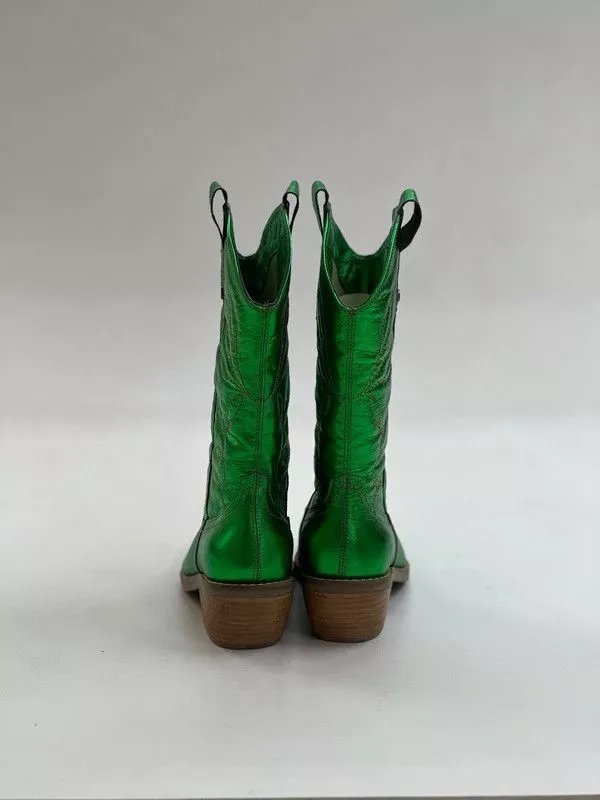 BOTA DALLAS VERDE METALIZADO EXOTICA - 3