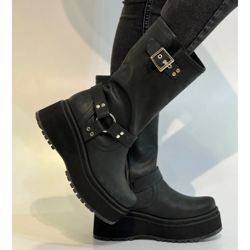 BOTA ELOISA NEGRO EXOTICA - 3