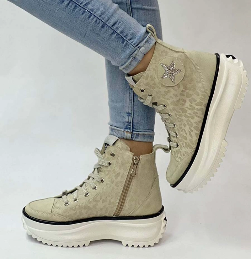 ZAPATILLA BRUNA BEIGE EXOTICA - 1